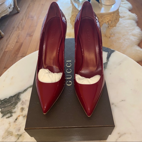 Gucci Kristen Bamboo Heel Pump - Size 37.5 - Picture 1 of 5